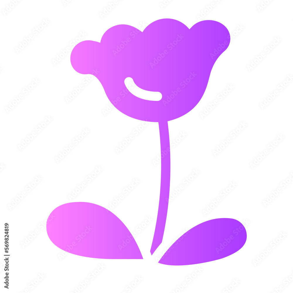 flowers gradient icon flowers gradient icon