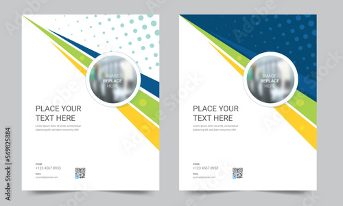 Cover design for annual report and business catalog, magazine, flyer or booklet. Brochure template layout. A4 cover vector EPS-10