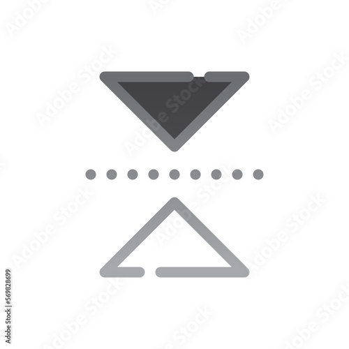 photo editing two tone gradient icon