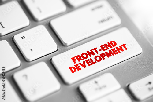 Fotografia Front-end development is the development of the graphical user interface of a we