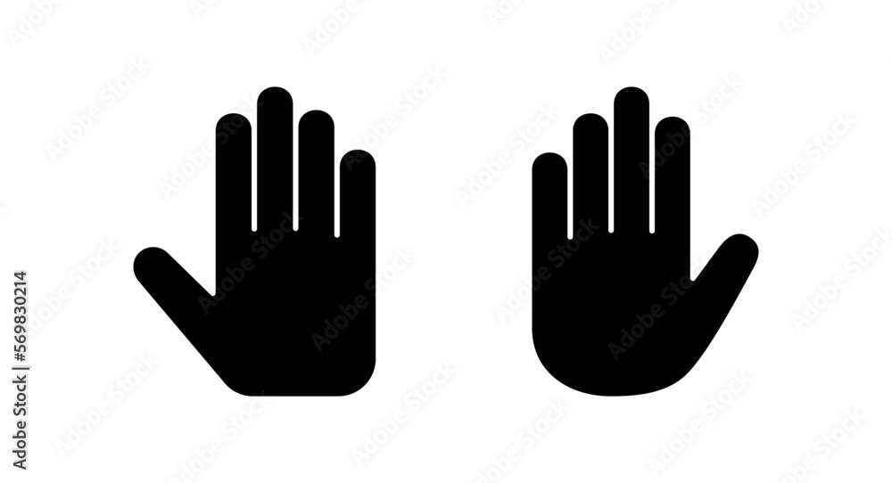 Hand icon vector illustration. hand sign and symbol. hand gesture Hand icon vector illustration. hand sign and symbol. hand gesture