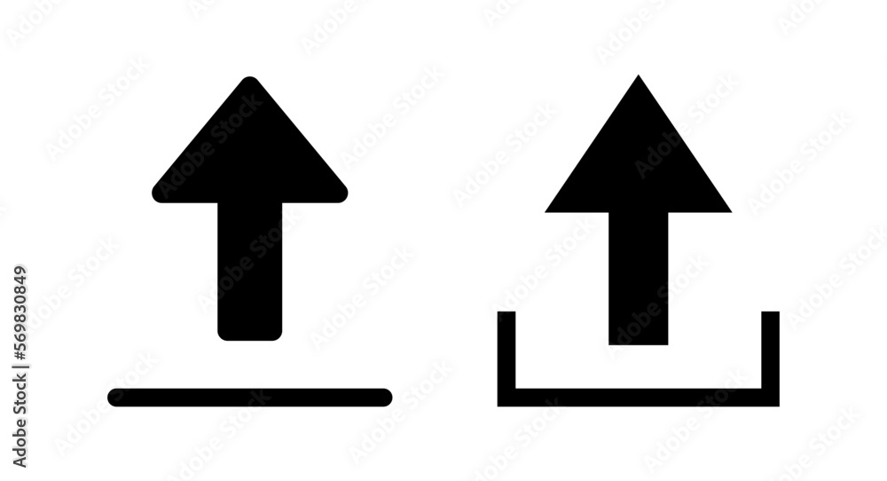 Upload icon vector illustration. load data sign and symbol Upload icon vector illustration. load data sign and symbol