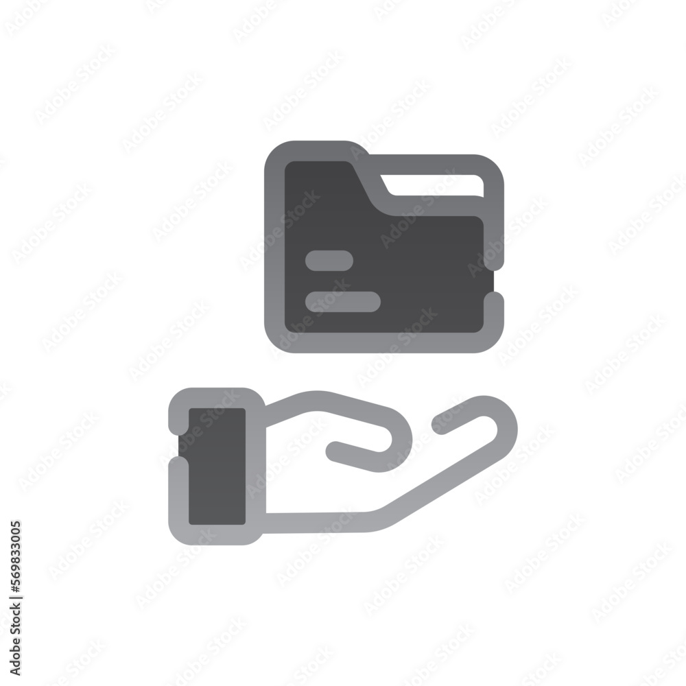 folder two tone gradient icon folder two tone gradient icon