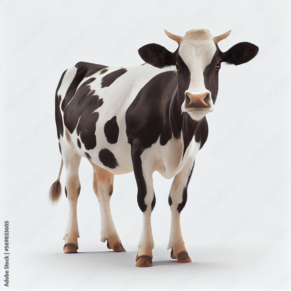 cow isolated on the white