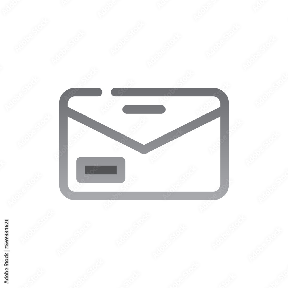 mail two tone gradient icon mail two tone gradient icon