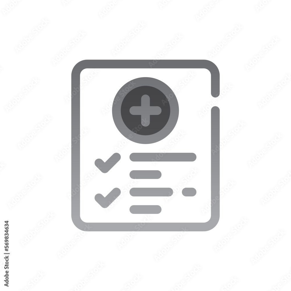 medical check two tone gradient icon medical check two tone gradient icon