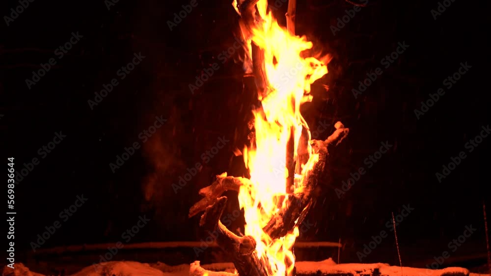 Vidéo Stock Burning gasoline. Flammable explosive liquid. Fire on black