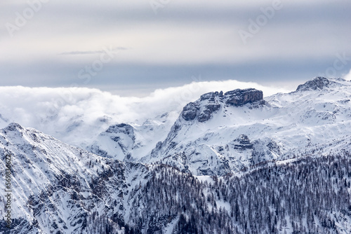 Winter in the austrian alps before the snow © Leek