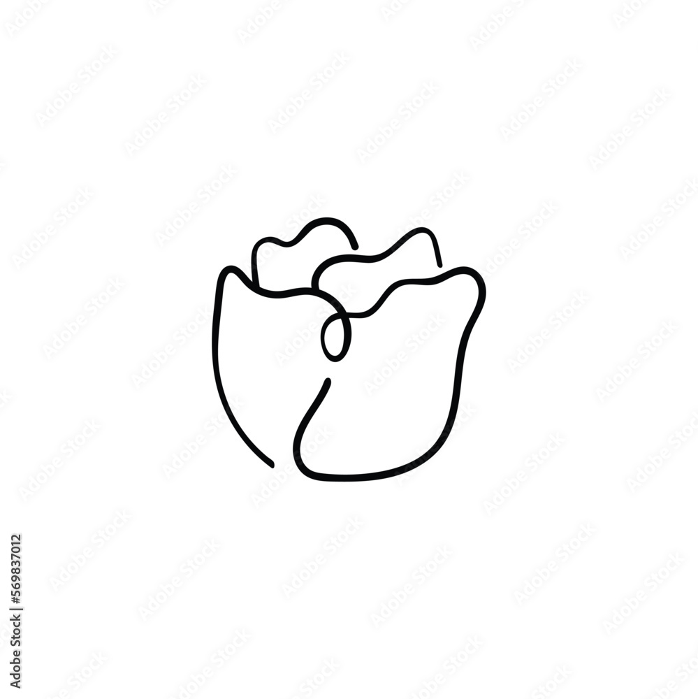Cabbage Line Style Icon Design Cabbage Line Style Icon Design