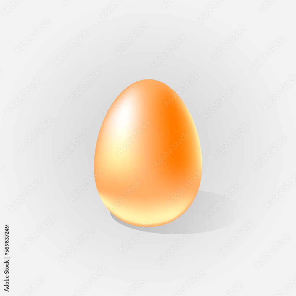 Chicken egg isolated on light background vector illustration Chicken egg isolated on light background vector illustration