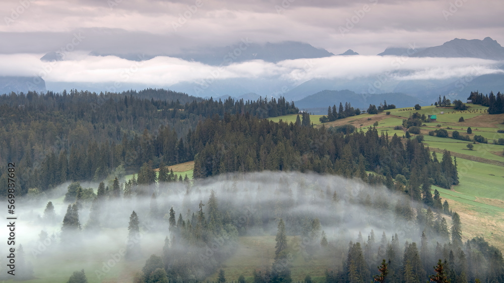 Fototapeta premium Mountain landscape in the Tatras on a sunny day