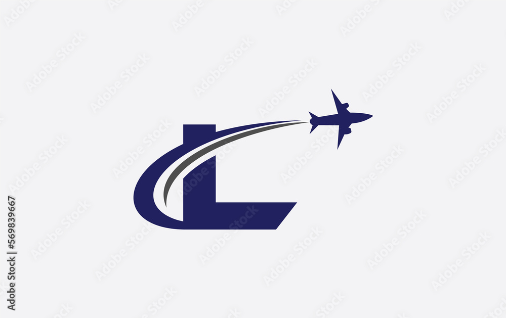 Tour and travel logo design, Airline agency symbol and aviation company monogram Tour and travel logo design, Airline agency symbol and aviation company monogram