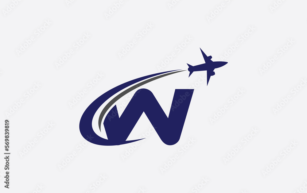 Tour and travel logo design, Airline agency symbol and aviation company monogram Tour and travel logo design, Airline agency symbol and aviation company monogram
