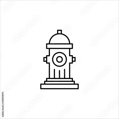 Fire Hydrant icon. Creative element design from fire safety icons collection. vector illustration. EPS 10