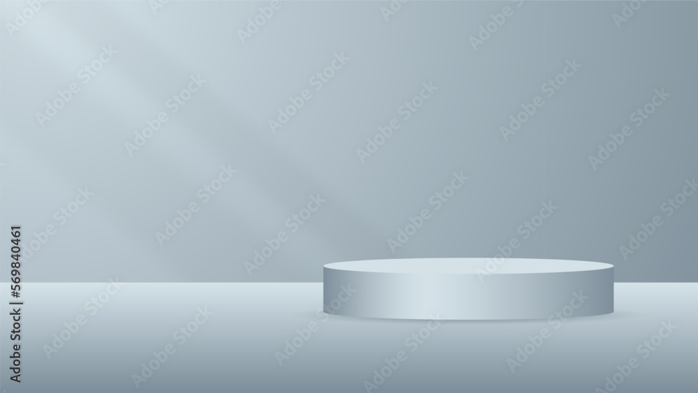 blank round pedestal. grey circular podium for outstanding luxury product advertising display on color background with minimal style in studio room blank round pedestal. grey circular podium for outstanding luxury product advertising display on color background with minimal style in studio room