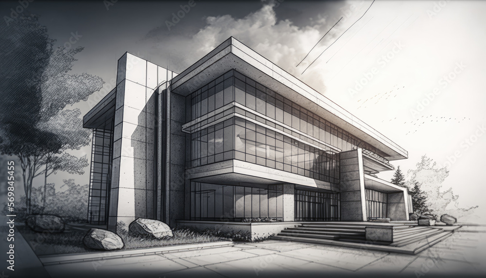Creative Architectural Design Sketch Line Drawings Creative Architectural Design Sketch Line Drawings