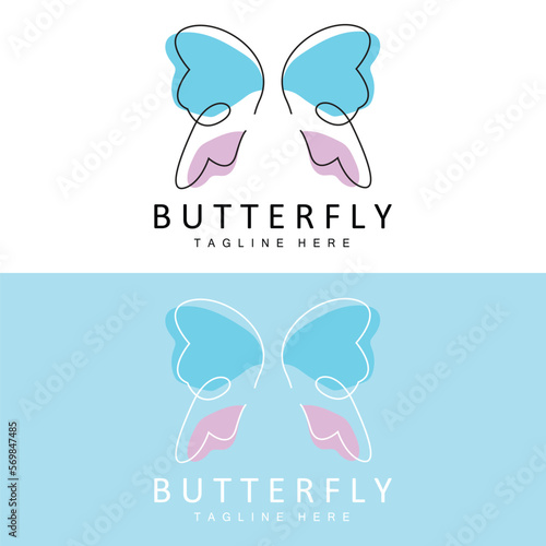 Butterfly Logo, Animal Design With Beautiful Wings, Decorative Animals, Product Brands