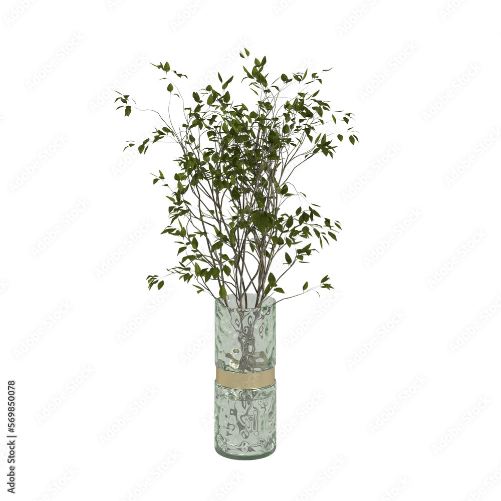tree in a vase on transparent background PNG file tree in a vase on transparent background PNG file
