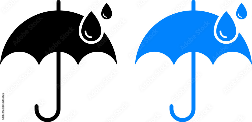 Water resistant icon vector. Waterproof, water vector icon illustration. Water resistant icon vector. Waterproof, water vector icon illustration.