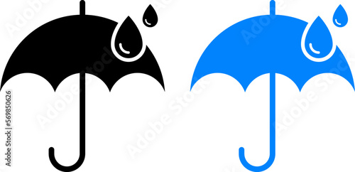 Water resistant icon vector. Waterproof, water vector icon illustration.