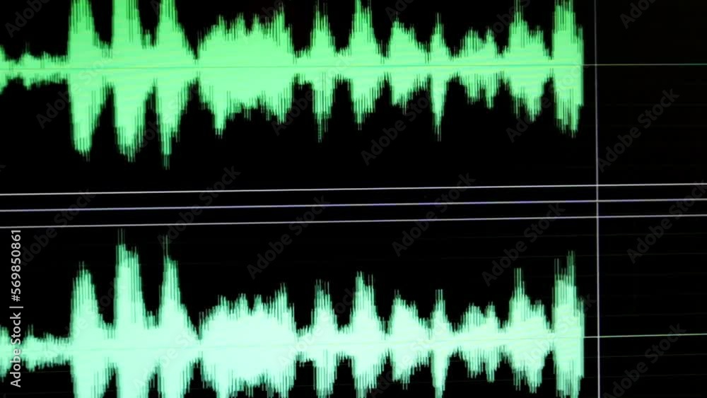 Sound wave. Dynamic vibration wallpaper. Abstract sound wave element on