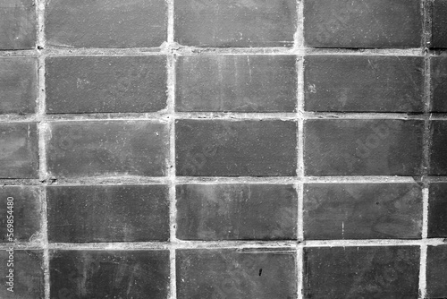 Black brick wall texture background