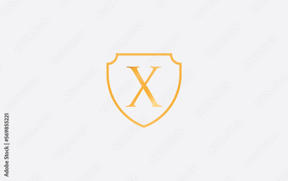 Shield protection symbol and royal luxury shield monogram design ...