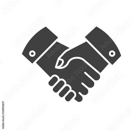 shake hands  icon vector concept design element template