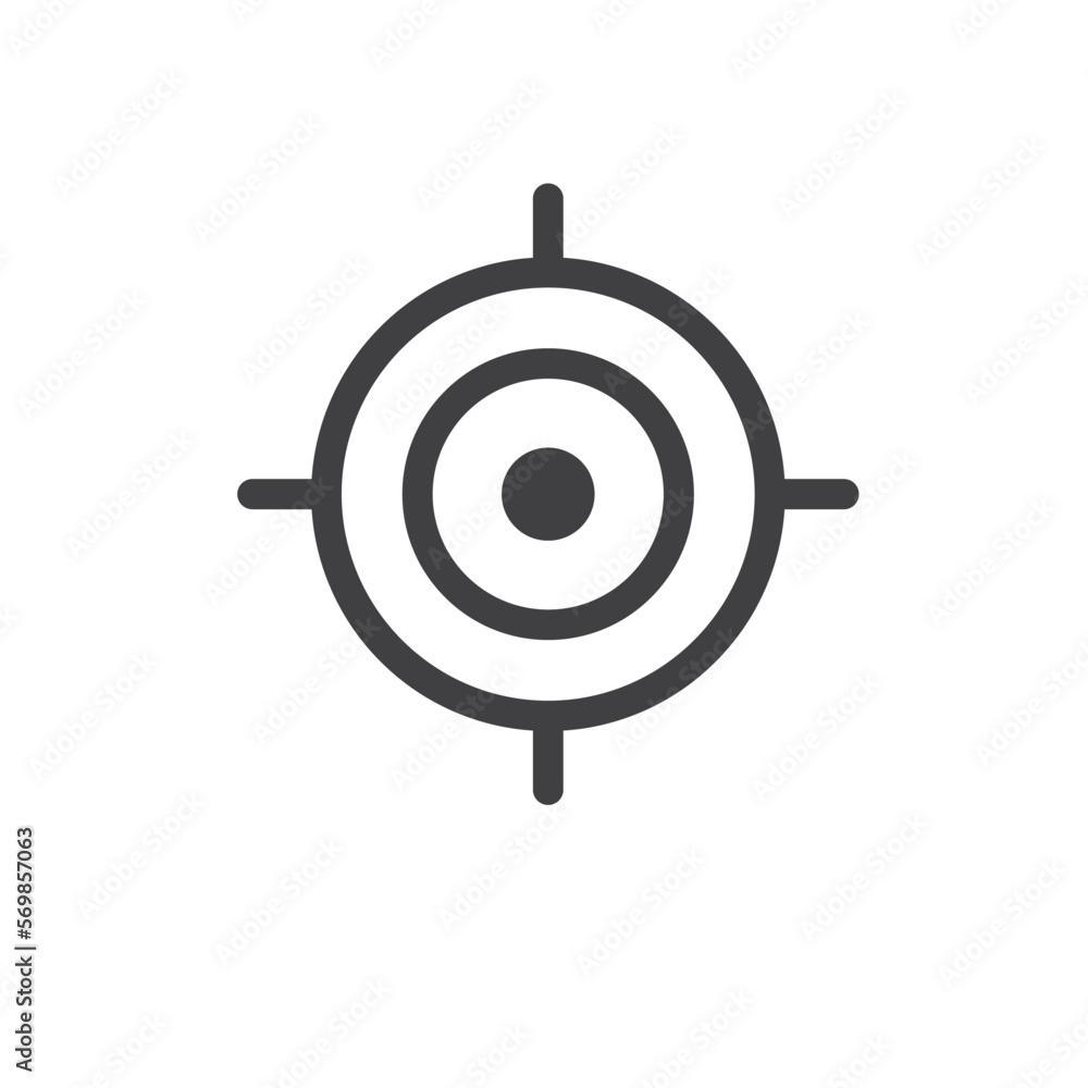 target icon vector concept design template target icon vector concept design template