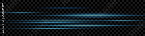 Light and stripes moving fast over dark background.design of the light effect. Vector blur in the light of radiance. 