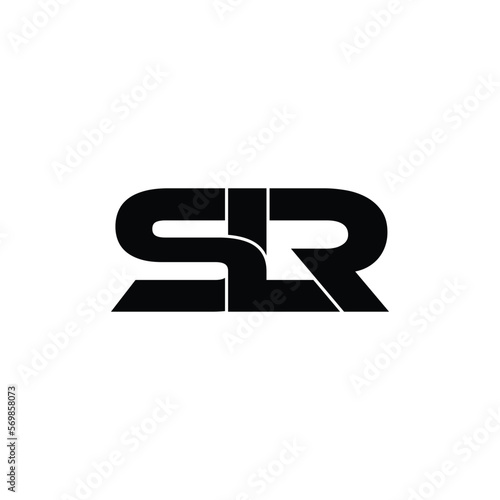 SLR letter monogram logo design vector