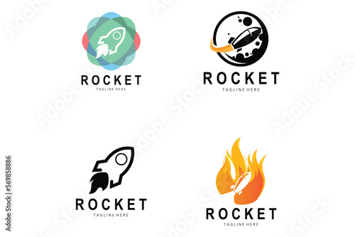 Rocket Logo Design, space exploration vehicle