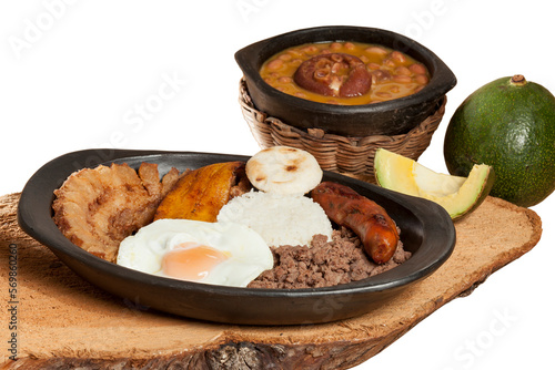 Bandeja Paisa Mountaineer The Most Representative Dish Of Colombia And The Insignia Of Antioquia Gastronomy photo