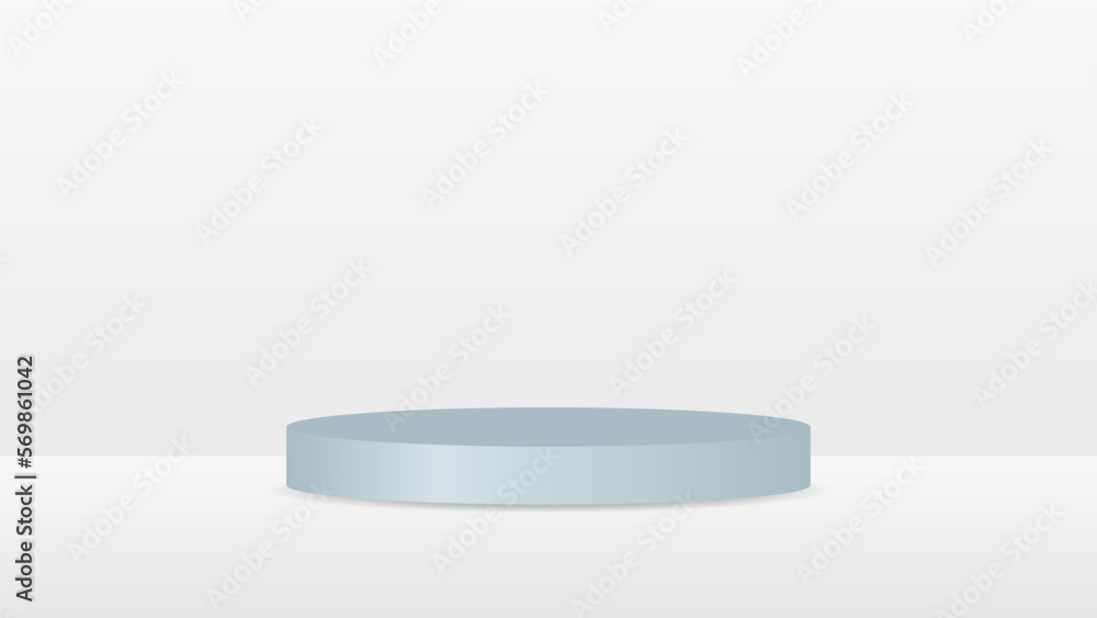 blank round pedestal. grey circular podium for outstanding luxury product advertising display on white background with minimal style in studio room blank round pedestal. grey circular podium for outstanding luxury product advertising display on white background with minimal style in studio room