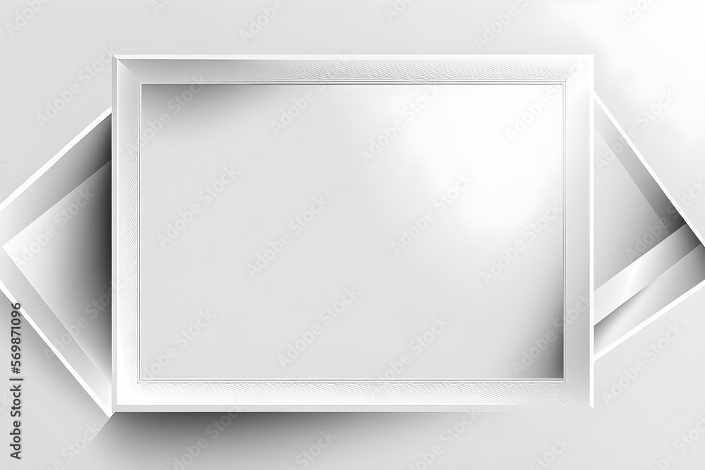 White Frame Background - Generated by Generative AI White Frame Background - Generated by Generative AI
