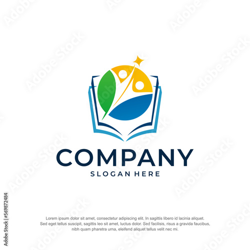 Free Download education logo globe book premium vector - GFXLoad