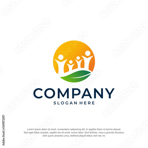 family healty premium logo vector