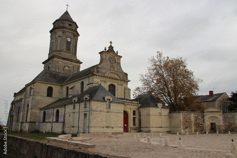 Abbey church at Saint-Florent-le-Vieil (france)