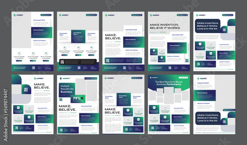 StarterPack Gradients Templates for Quicker Promotion Needs - Modern lights designs for Flyer, Social Media Post Feed & Story	