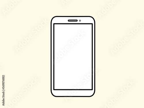 スマホ画面　白