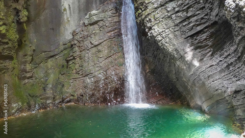 Kozjak Wasserfall im Triglav Nationpark in Slowenien photo