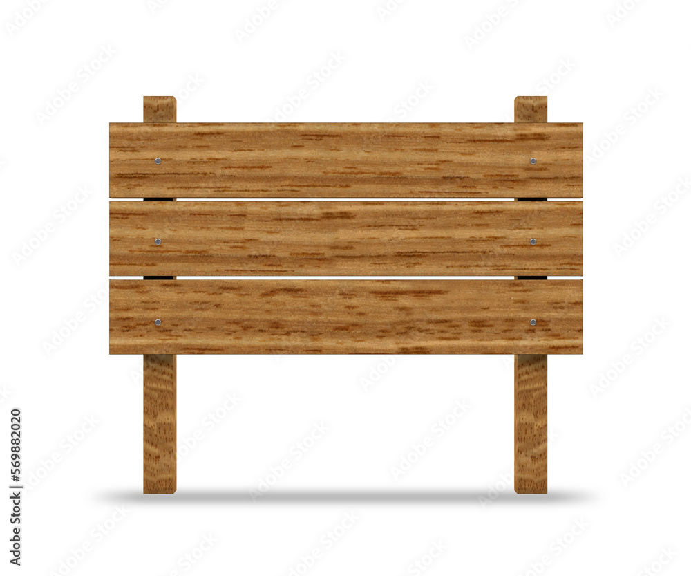Wooden board with 3 planks Wooden board with 3 planks