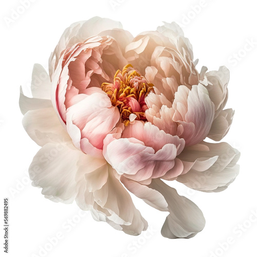 peony on a transparent background