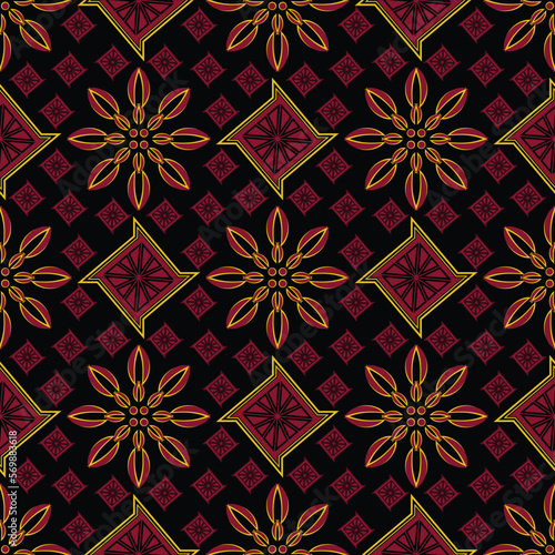 Panjunan, Banten, Java Island, Indonesia Batik Traditional Java - Vector