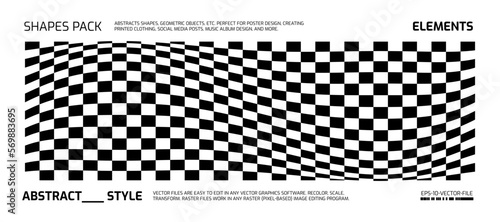Vector Graphic Assets Set. Bold modern Shapes.