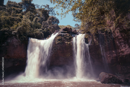 Fototapeta Naklejka Na Ścianę i Meble -  Waterfall  at thailand