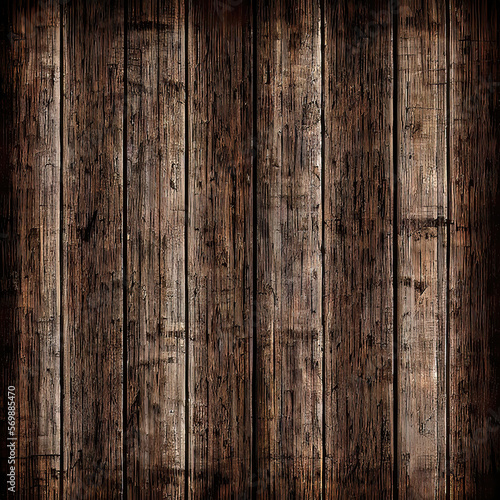 Textured Wood Table with a Dark Rustic Surface.