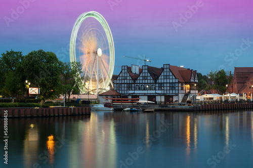 2022-06-07 old town of Gdansk and Motlawa river. Poland photo