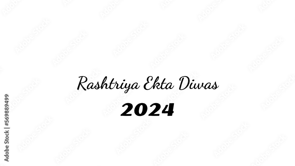 Rashtriya Ekta Diwas wish typography with transparent background Rashtriya Ekta Diwas wish typography with transparent background