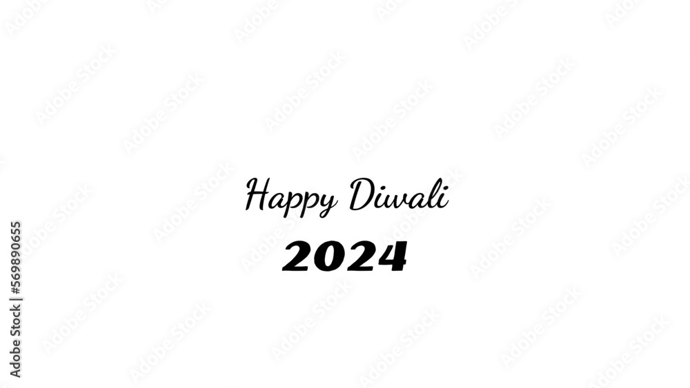 Happy Diwali wish typography with transparent background Happy Diwali wish typography with transparent background